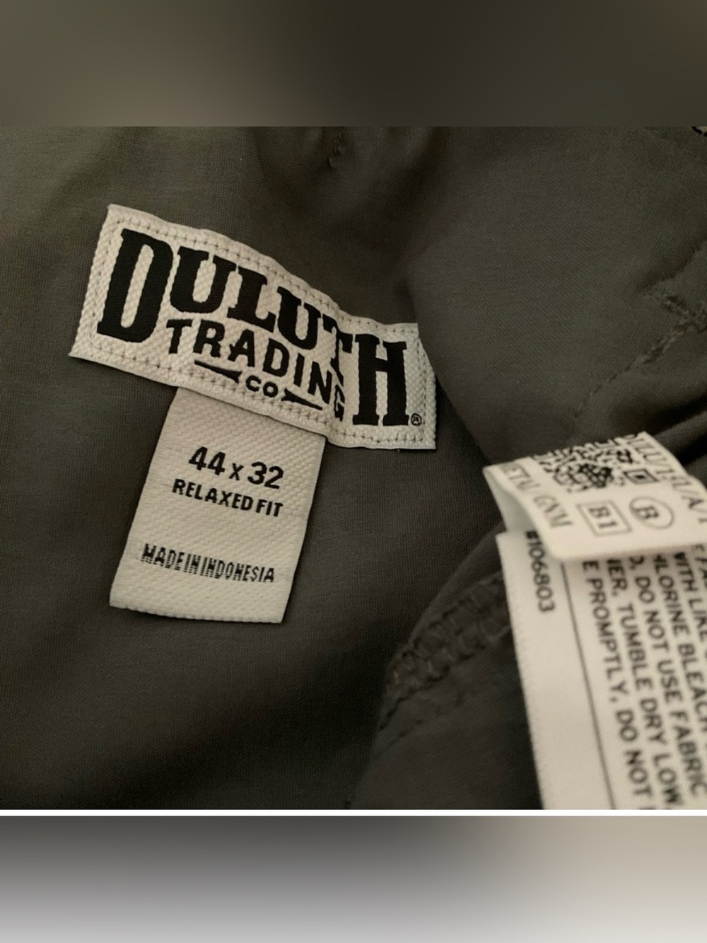 Duluth Trading Men's Sz 44x32 DuluthFlex DOTF Relaxed Fit Cargo Gray Pants NWT - Picture 3 of 9